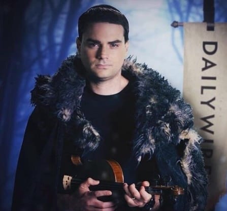 Ben Shapiro in an outfit for the show in the Daily Wire